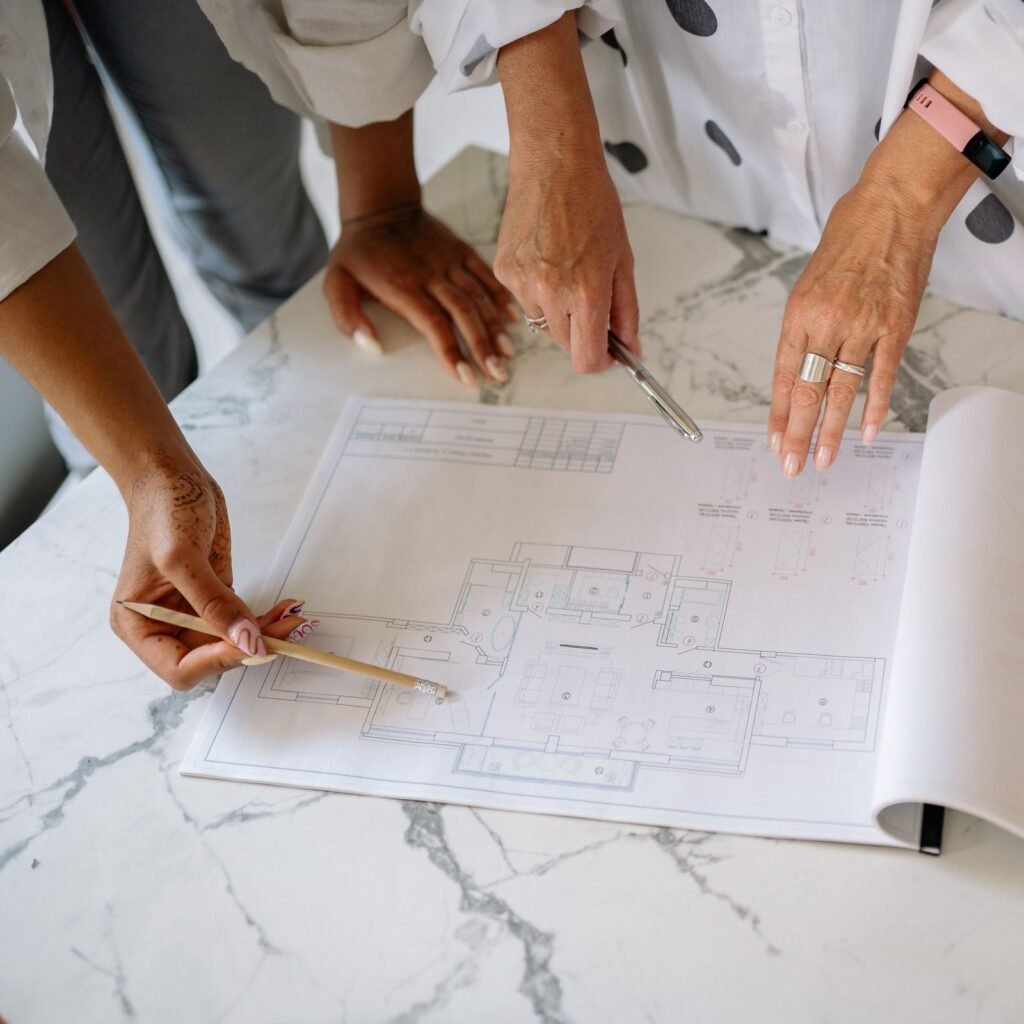 Plans d’une maison à rénover