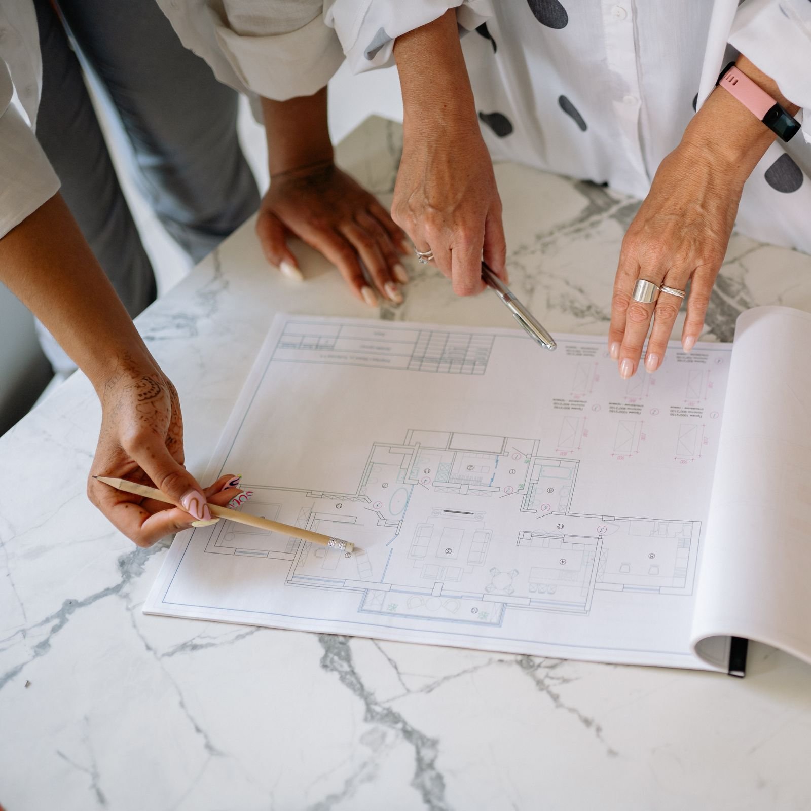 Plans d’une maison à rénover